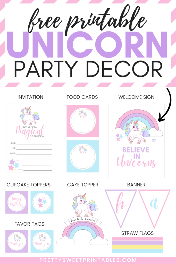 unicorn party decor