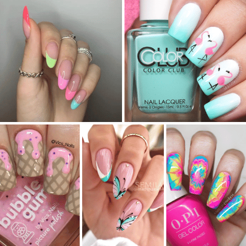 bright summer nails featured