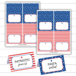 4th of July food tent cards featured