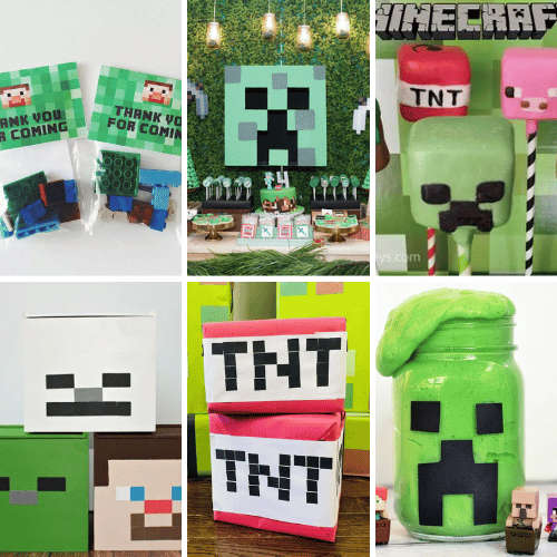 HOW TO MAKE MINECRAFT PARTY DECORATION WINDSOCKS