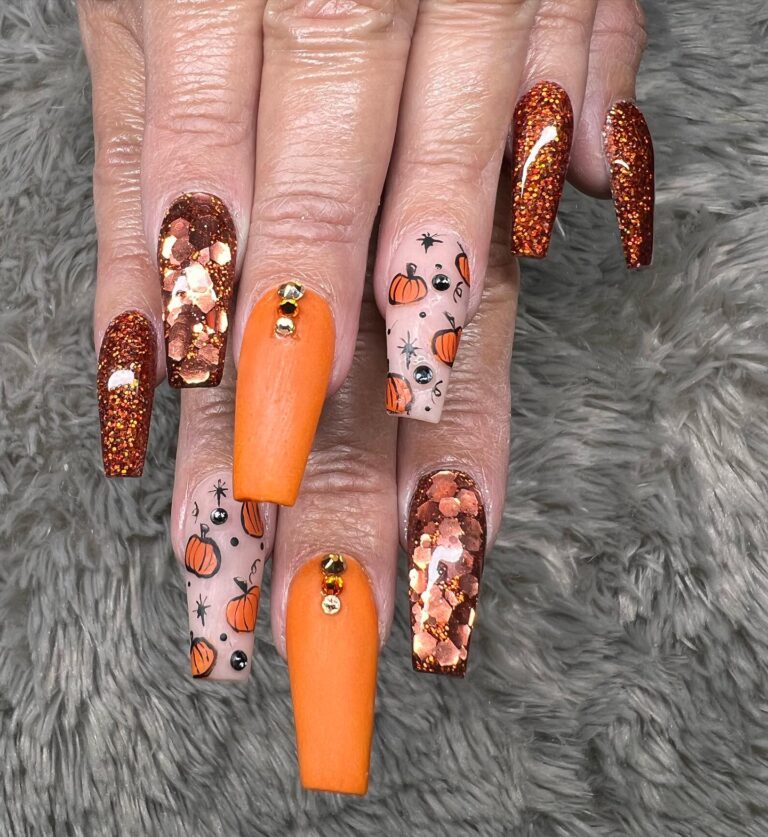 65 Fabulous Fall Nail Designs To Spice Up Your Autumn Style | Pretty ...