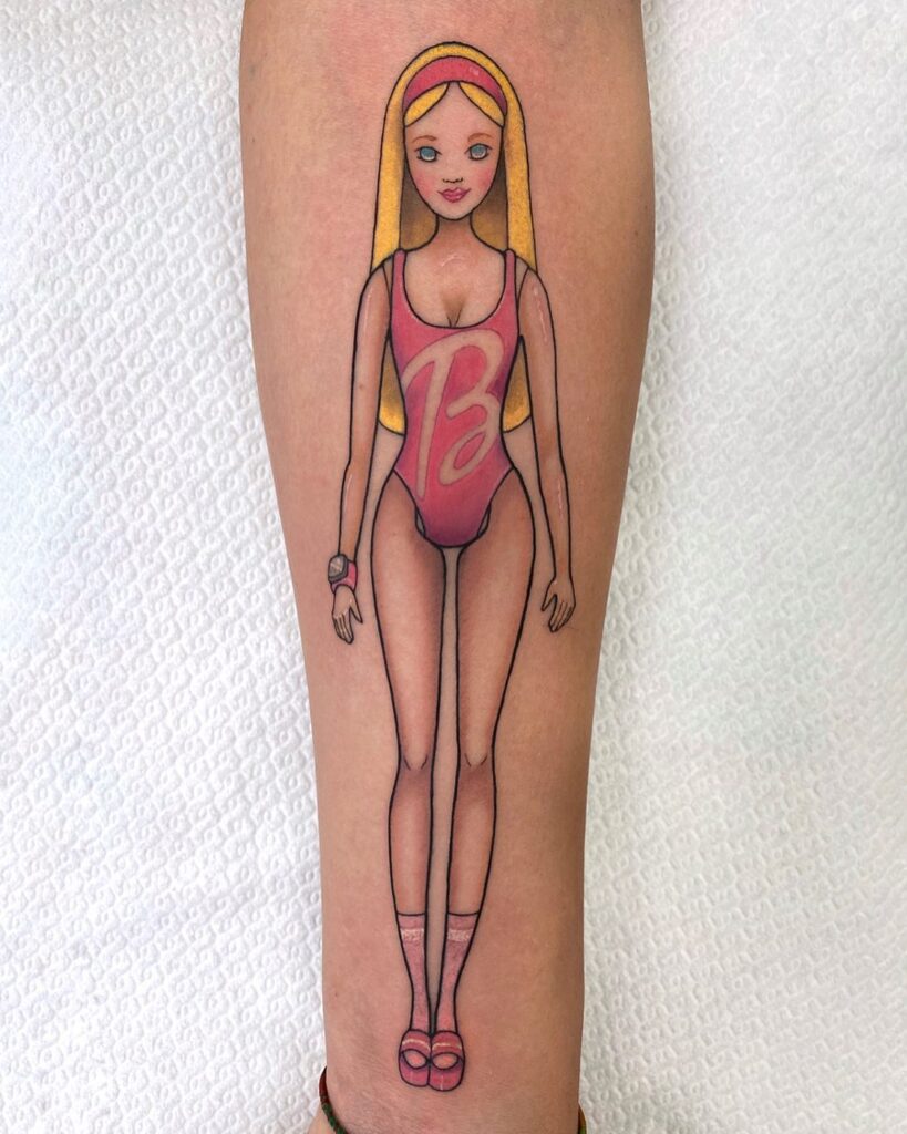 Toy Barbie Doll Tattoo
