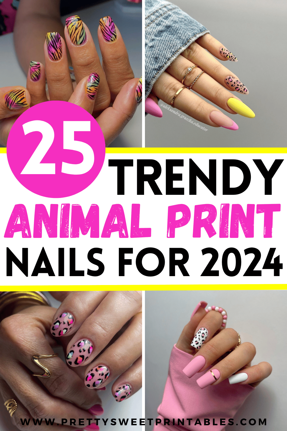25 Wild Animal Print Nails For A Fierce Look | Pretty Sweet Printables