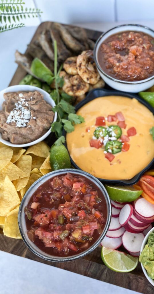 nacho cheese charcuterie board