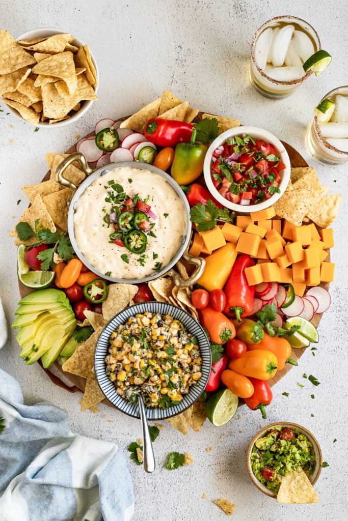 vegan mexican snack board