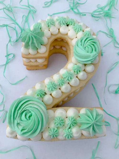 number cookie cake