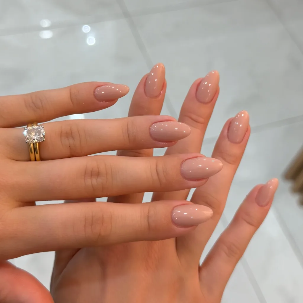 beige nails