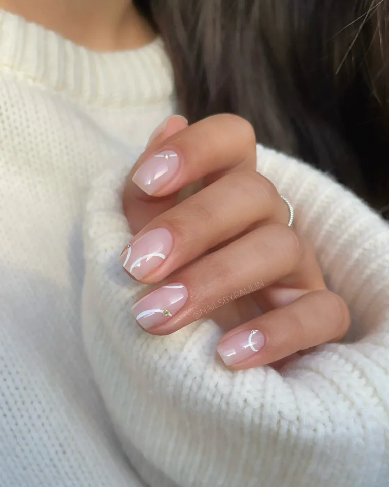 classy nude nails